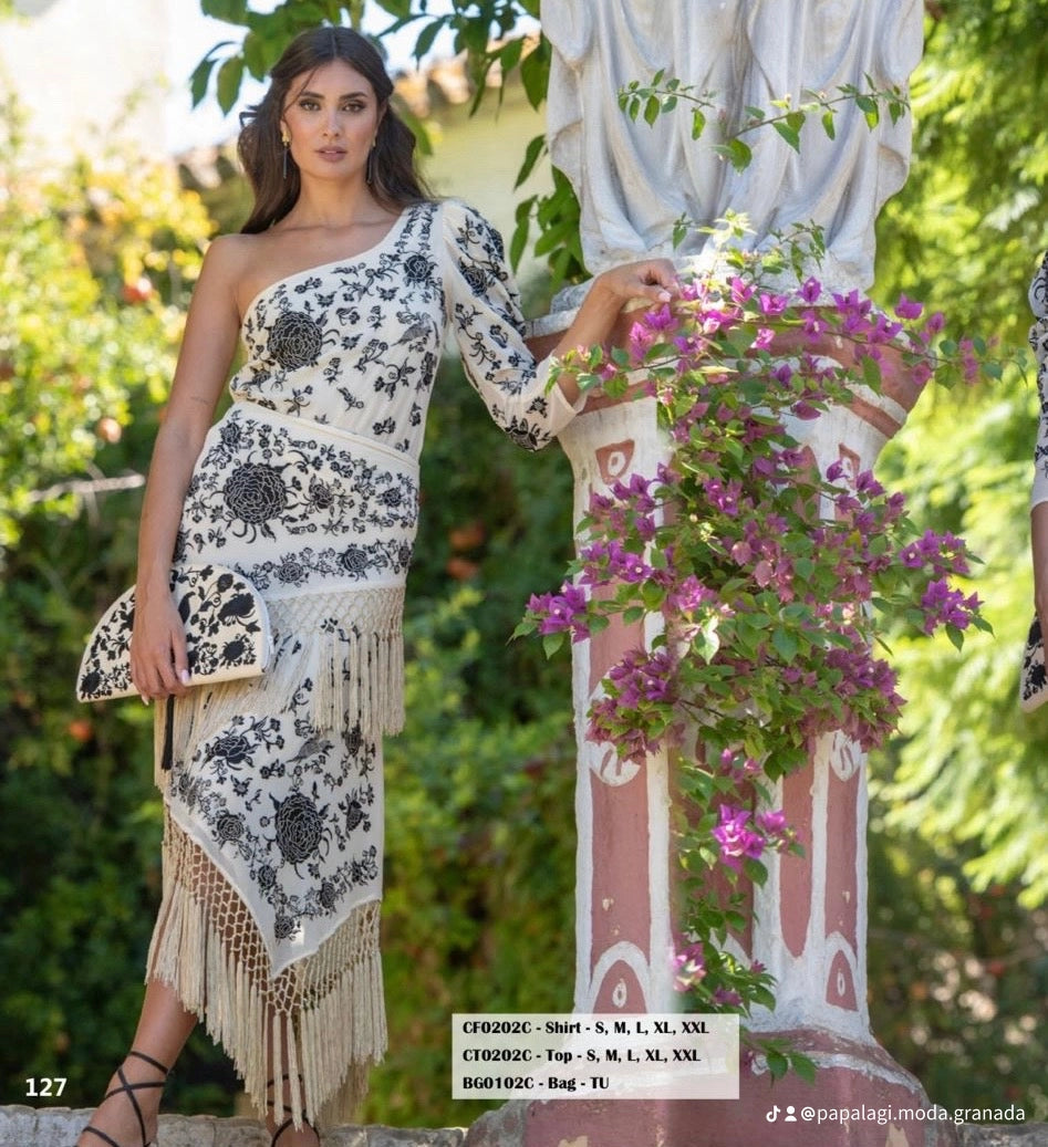 Vestido Flecos Sarsil