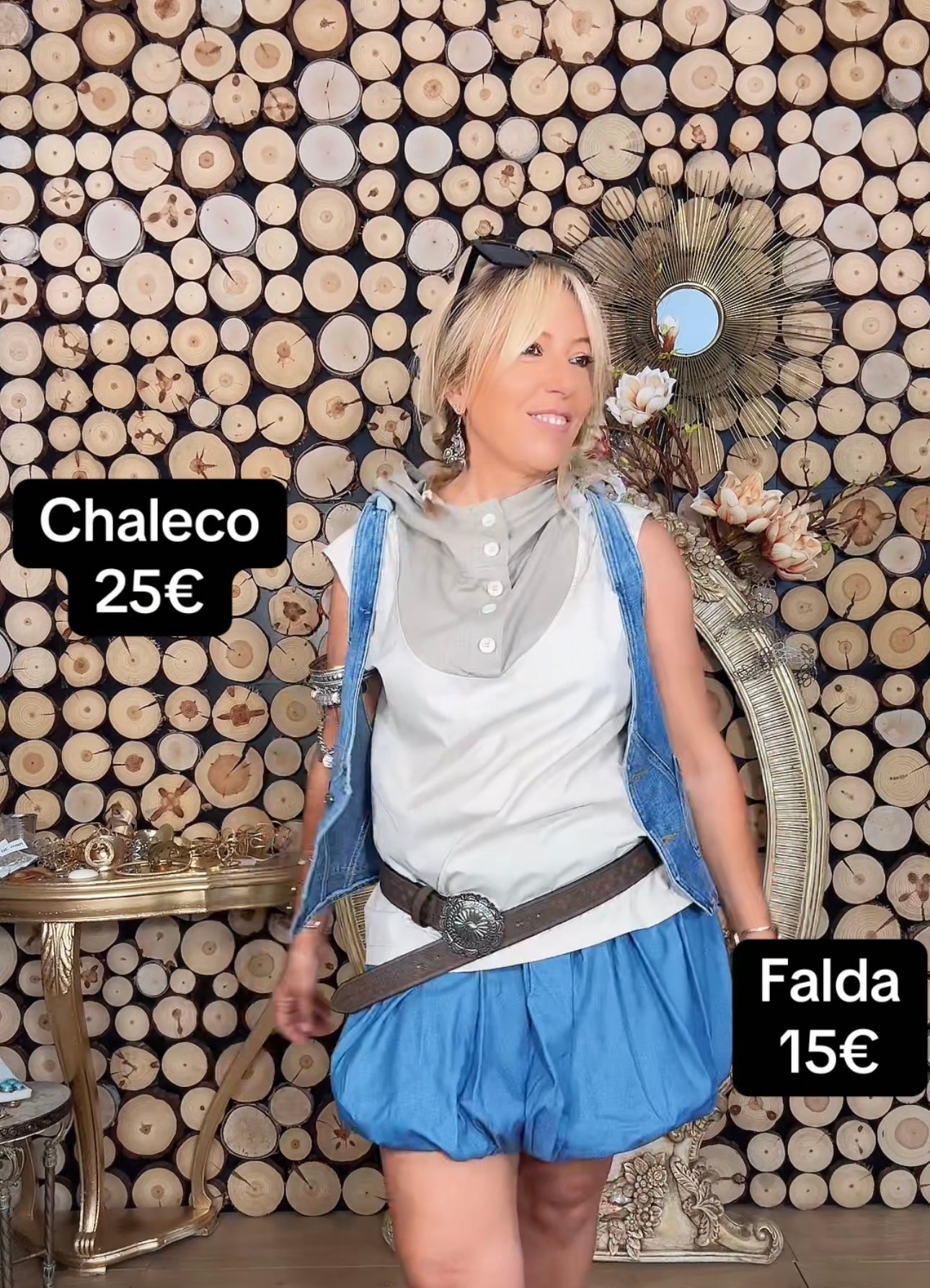 Falda Denim Glob