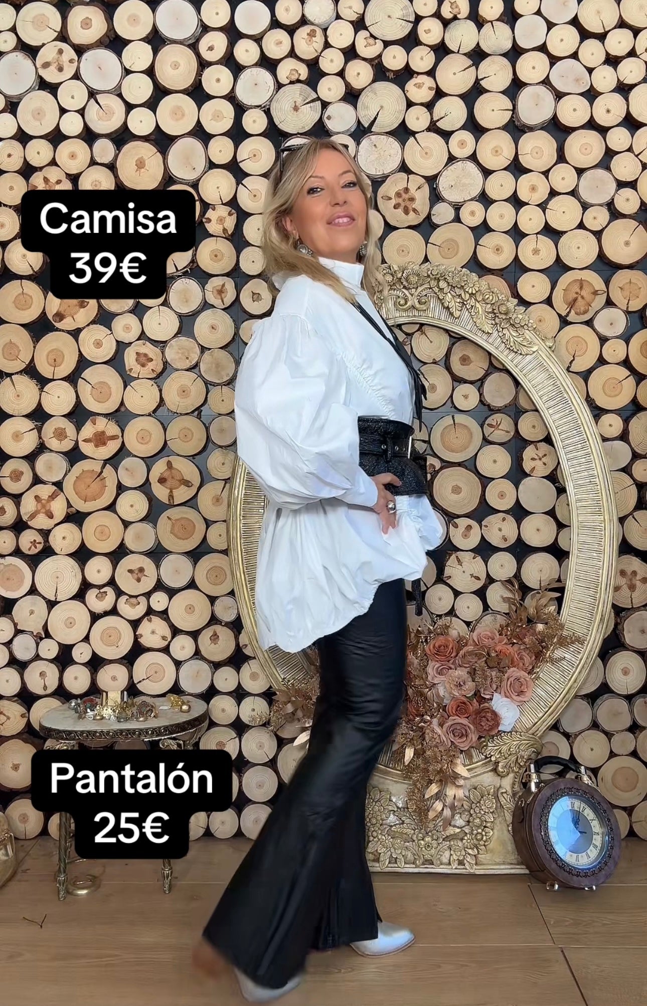 Camisa Vestido Fruncida