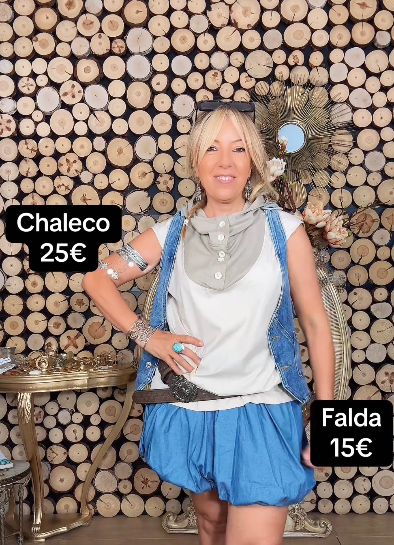 Falda Denim Glob