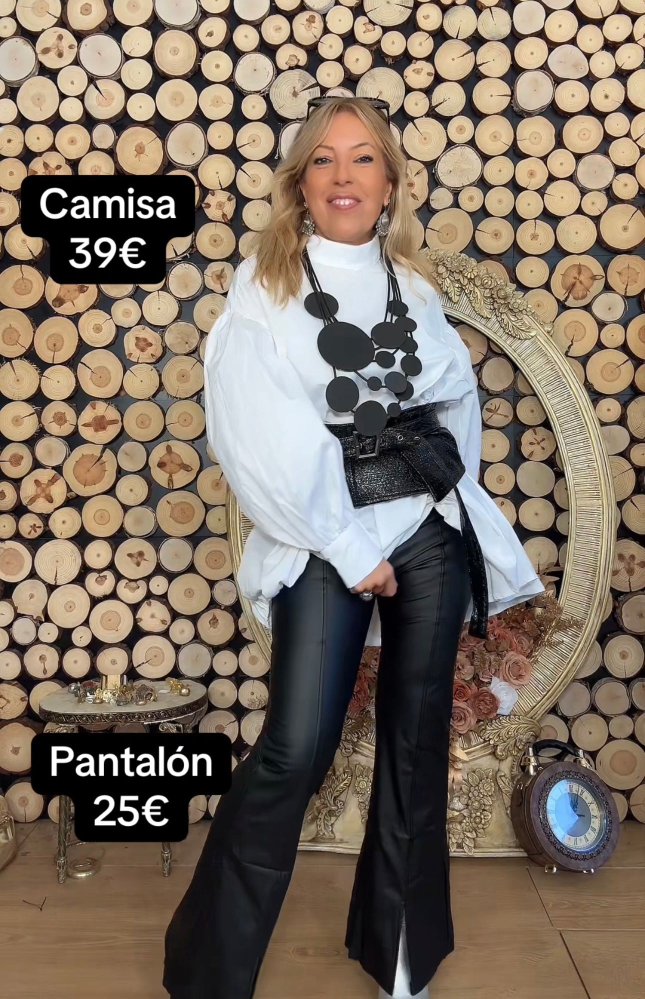 Camisa Vestido Fruncida