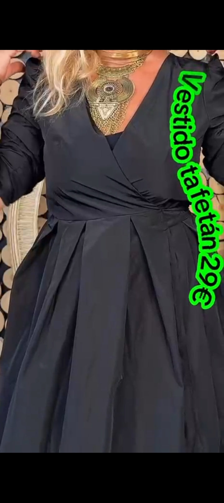Vestido Tafetán