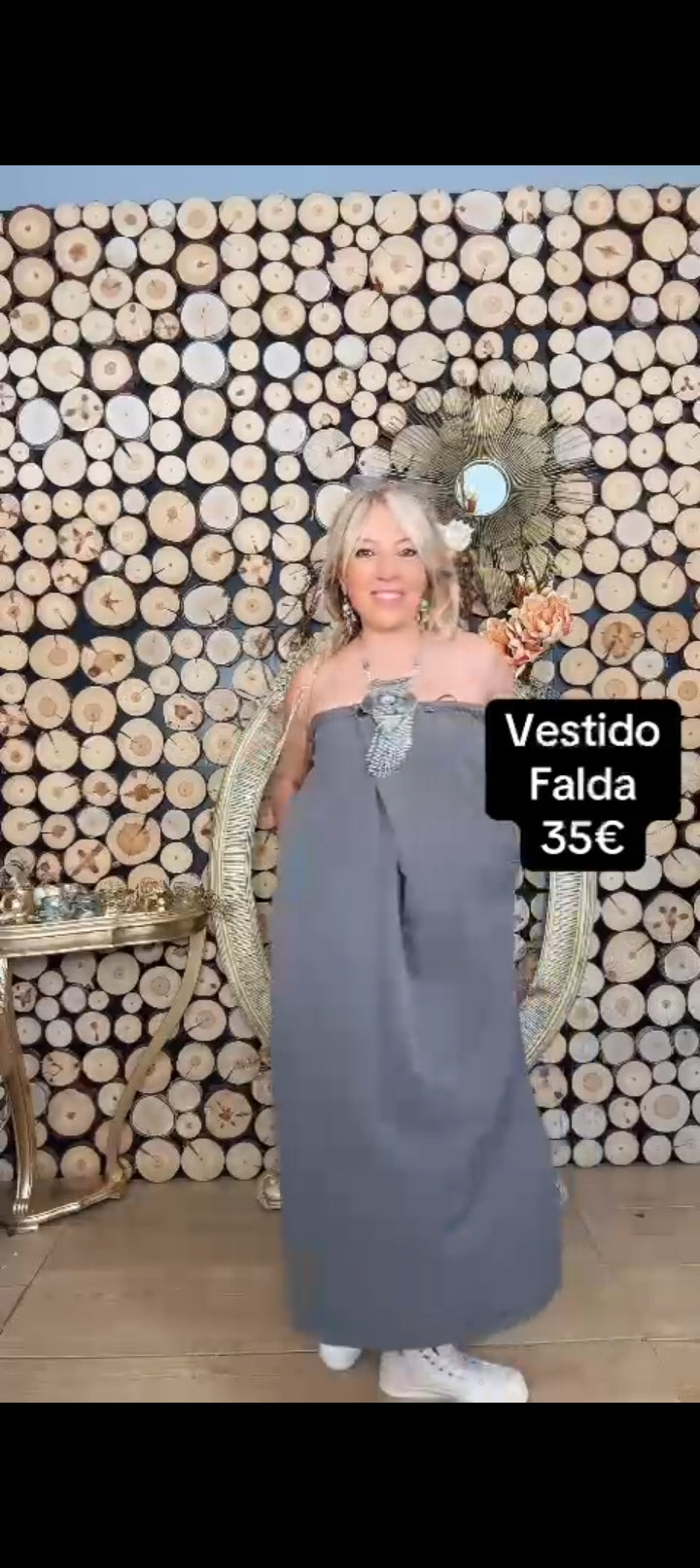 Falda Vestido Gray