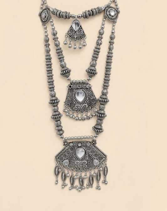 Set Collar triple y pendientes