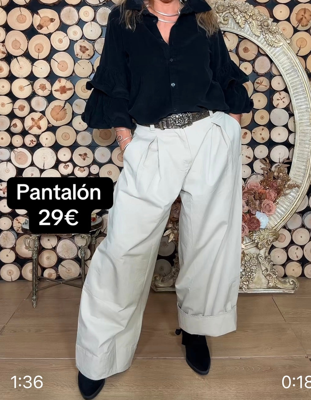 Pantalón pinzas