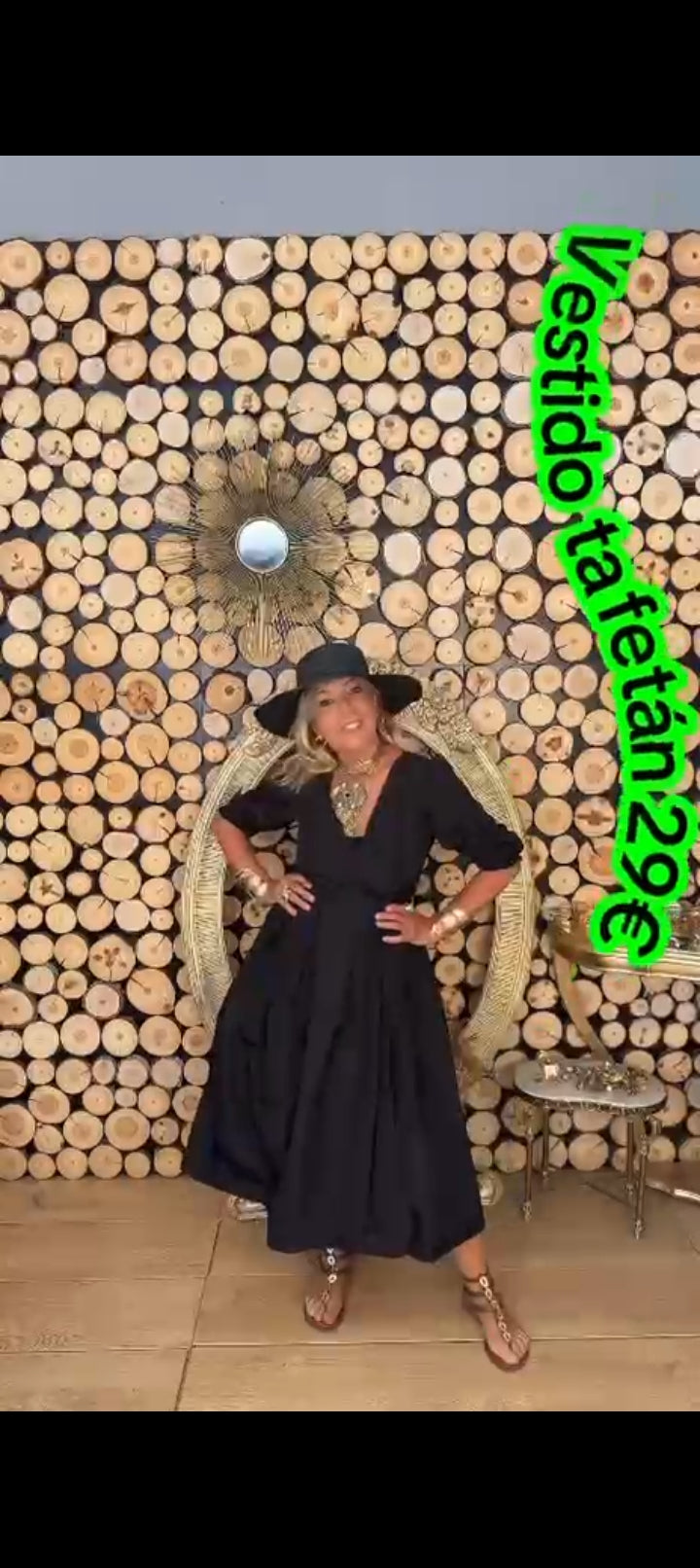 Vestido Tafetán